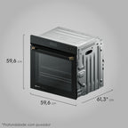 Kit Electrolux de Embutir Pro Series Forno Elétrico 80L Expert + Micro-Ondas 34L 220V