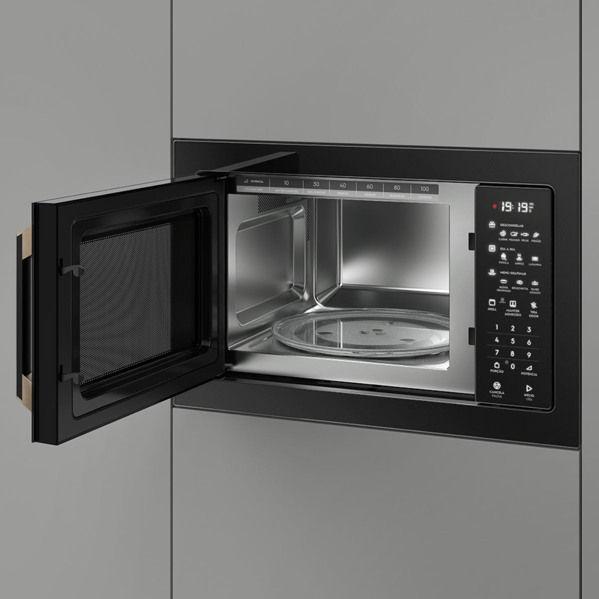 Kit Electrolux de Embutir Pro Series Forno Elétrico 80L Expert + Micro-Ondas 34L 220V