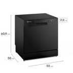Lava-Louças Electrolux 8 Serviços com Programa Lava & Seca LP08E Preto 220V