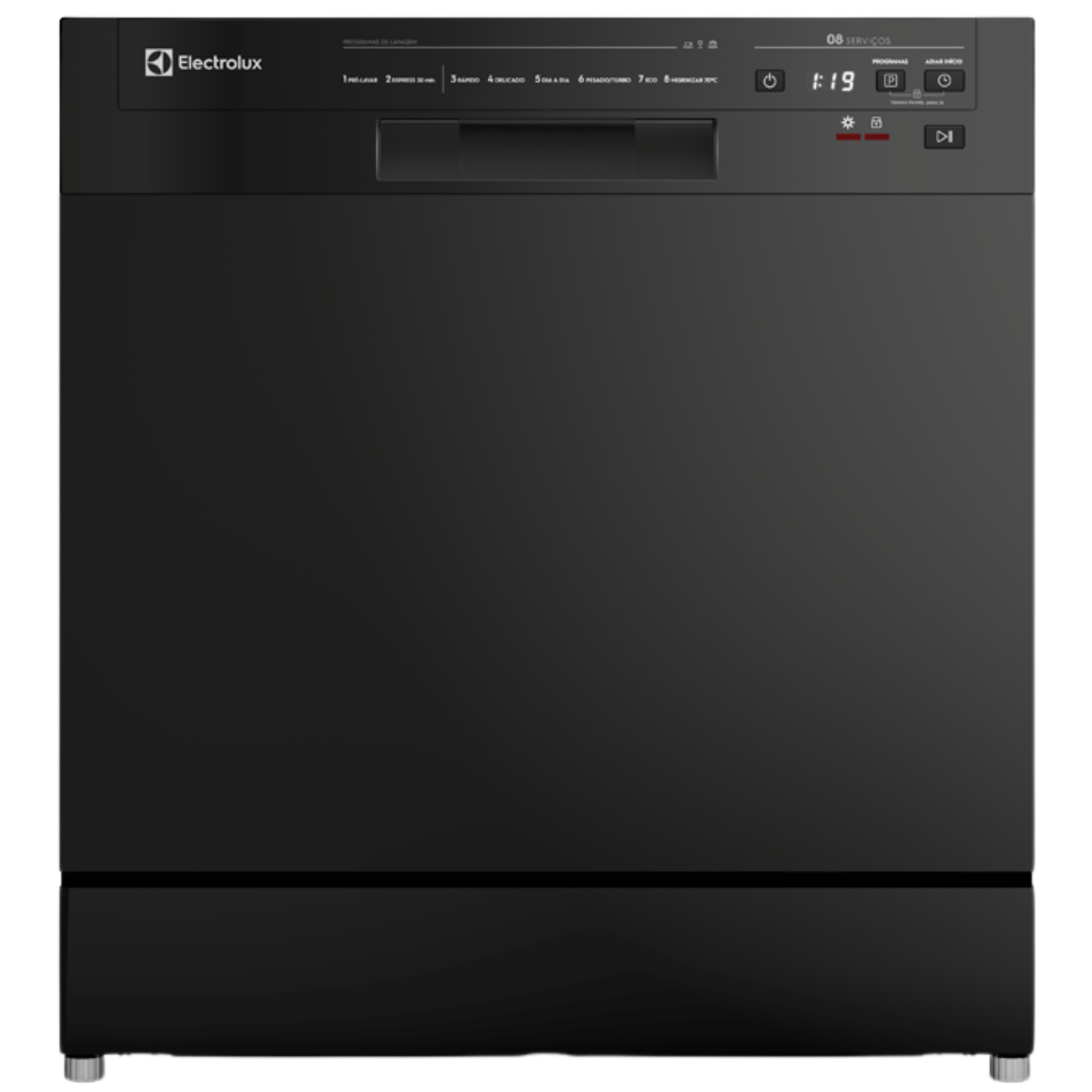 Lava-Louças Electrolux 8 Serviços com Programa Lava & Seca LP08E Preto 220V