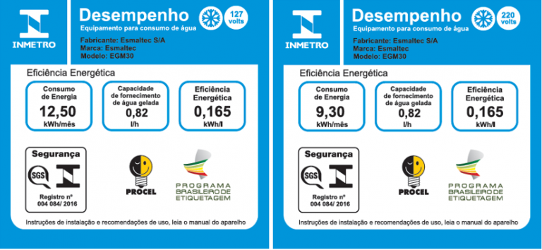 Bebedouro de Água Esmaltec EGM30 Refrigerado por Compressor Preto 220V