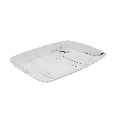 Travessa Retangular de Porcelana Etilux 31cm Marble