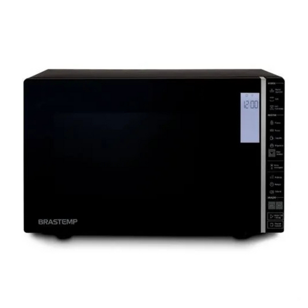 Micro-ondas Brastemp 32L Painel Integrado e Grill Preto 220V