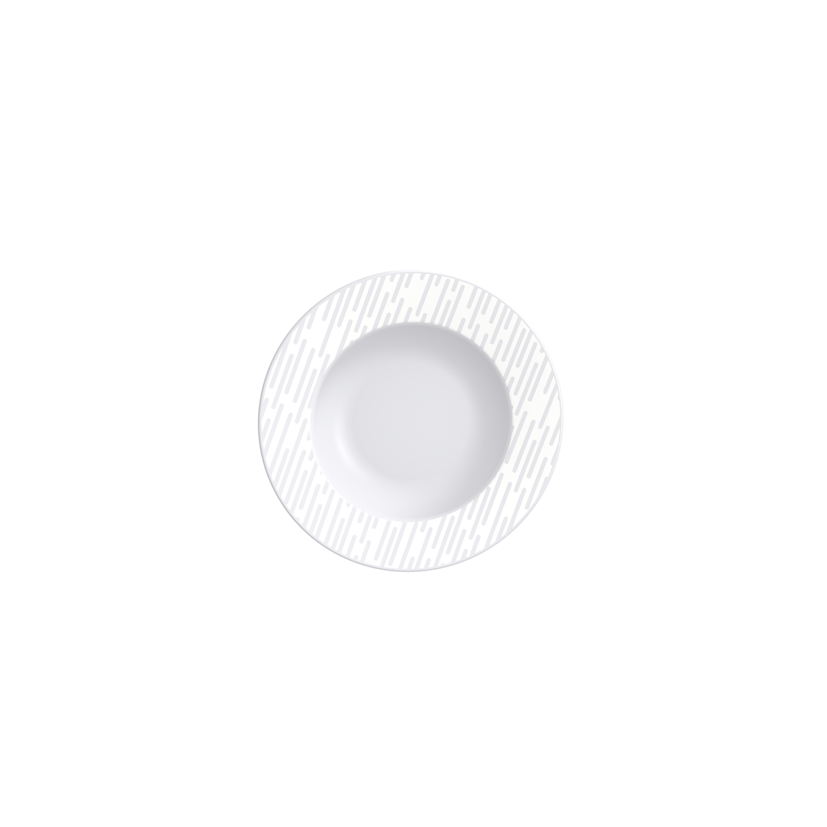 Prato Sobremesa Tramontina Marie Porcelana Decorada Branco