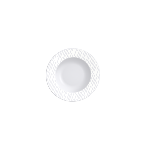 Prato Sobremesa Tramontina Marie Porcelana Decorada Branco