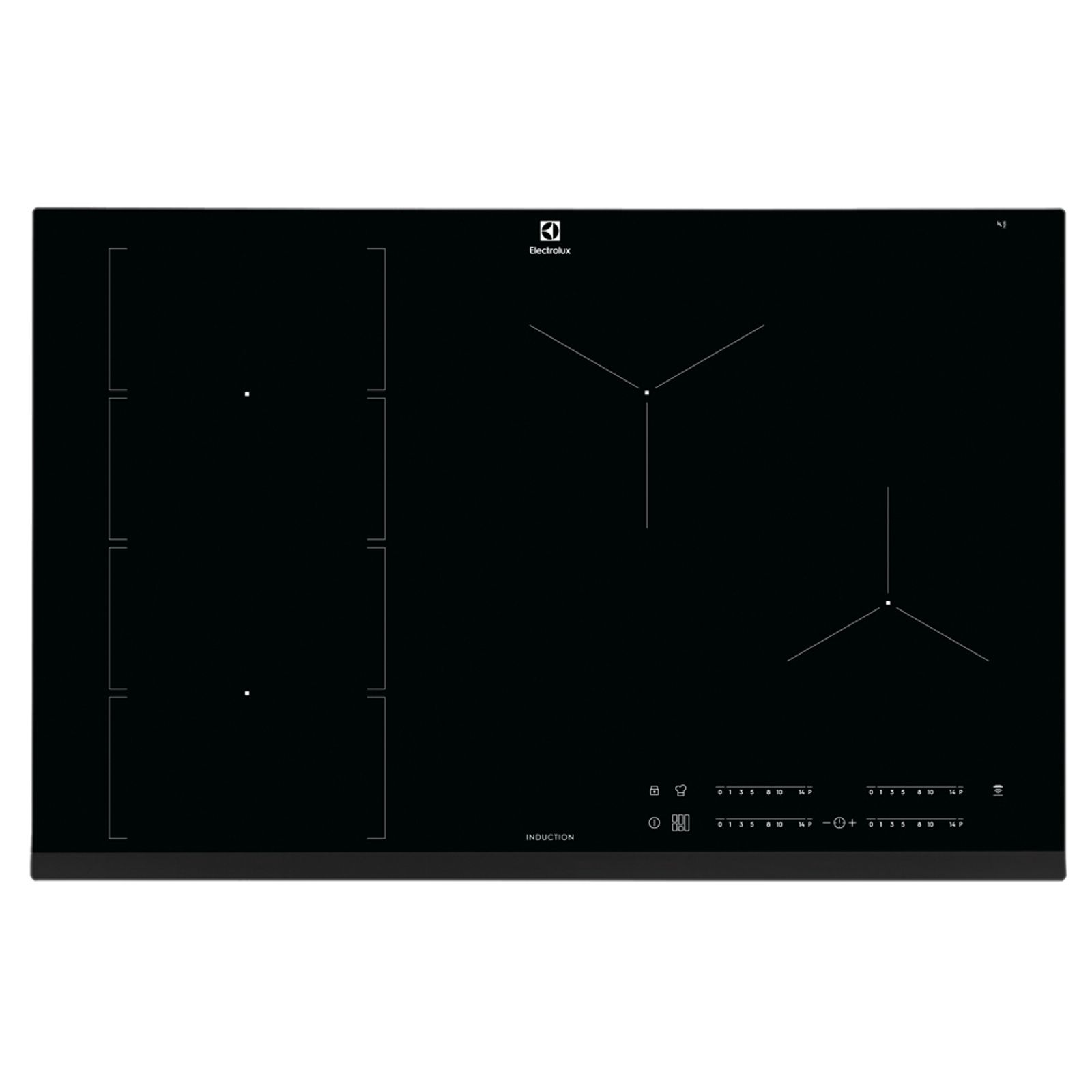 Cooktop Indução Electrolux 4 Bocas com Unicook Flexível e Best Chef IE8FB Preto 220V
