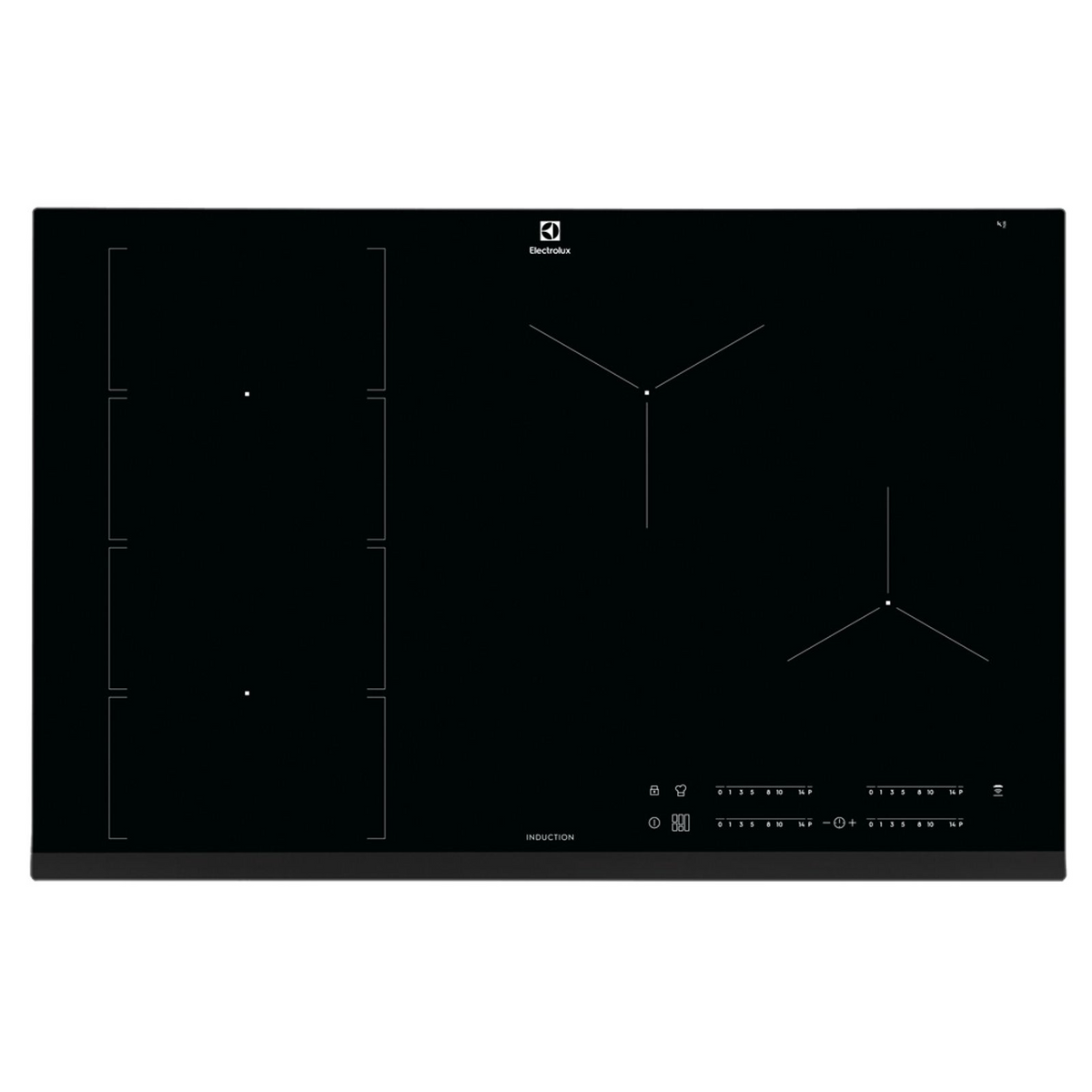 Cooktop Indução Electrolux 4 Bocas com Unicook Flexível e Best Chef IE8FB Preto 220V