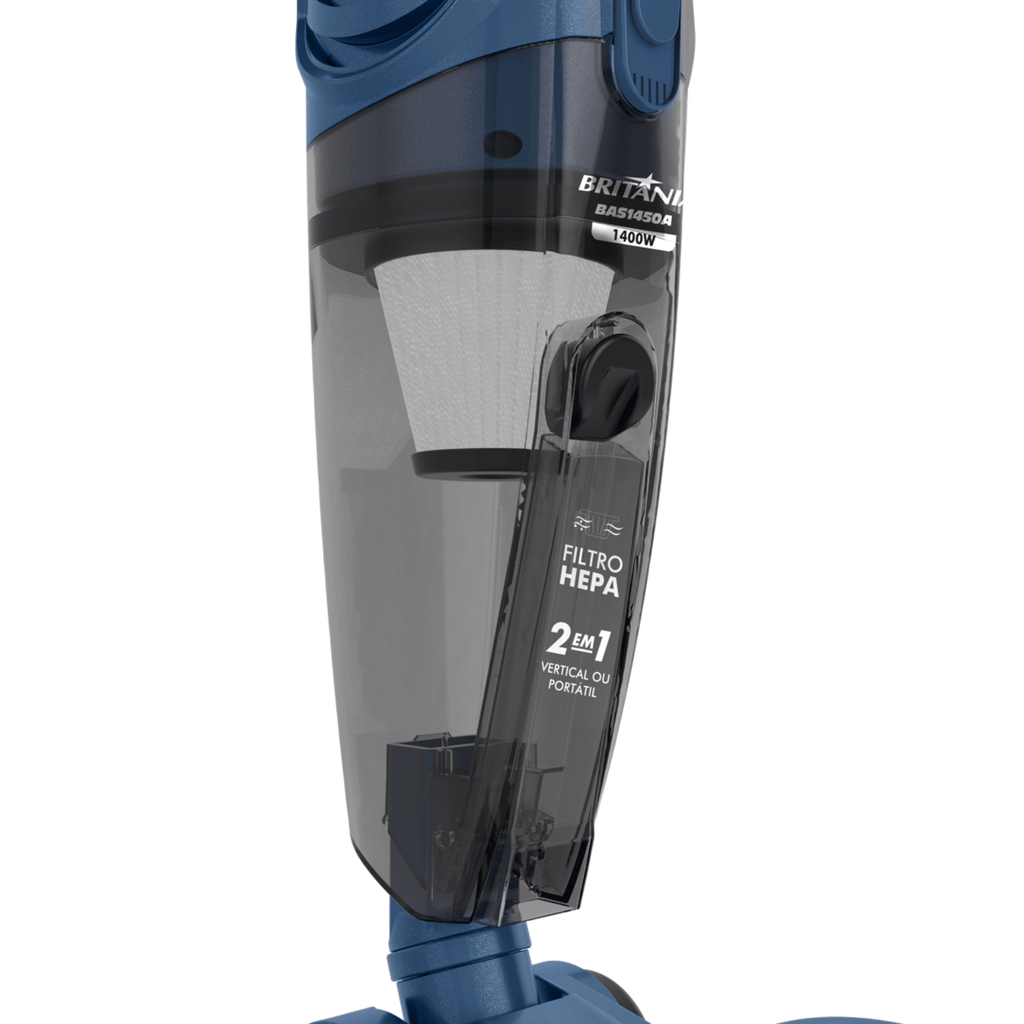 Aspirador de Pó Vertical 2 em 1 Britania BAS1450A Azul 220V