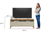 Rack Dubai Linea 160cm Tauari e Off White