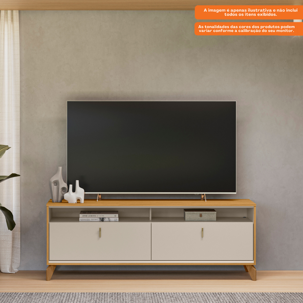 Rack Dubai Linea 160cm Tauari e Off White