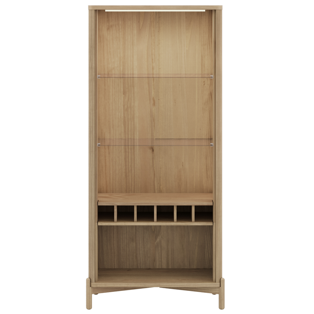 Cristaleira Nest Finestra 80cm 2 Portas Adega com LED Tauari