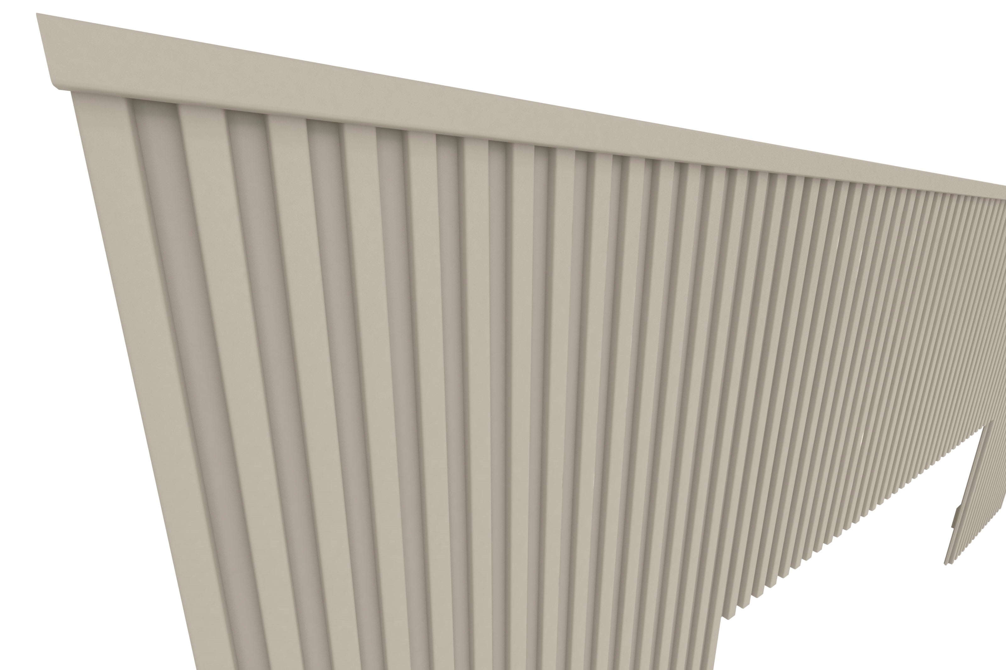Cabeceira Casal/Queen Laranjeira Linea 241cm com Kit Frame Off White