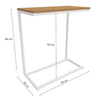 Mesa de Apoio Industrial Kappesberg LI025 Canela e Branco