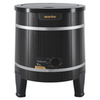 Lavadora de Roupas Wanke Tradicional 5Kg Madeira Com Fibra Black III Preto 220V