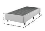Base Para Colchão Privilege Solteiro Queen Ecoflex 96x203x25cm Prata