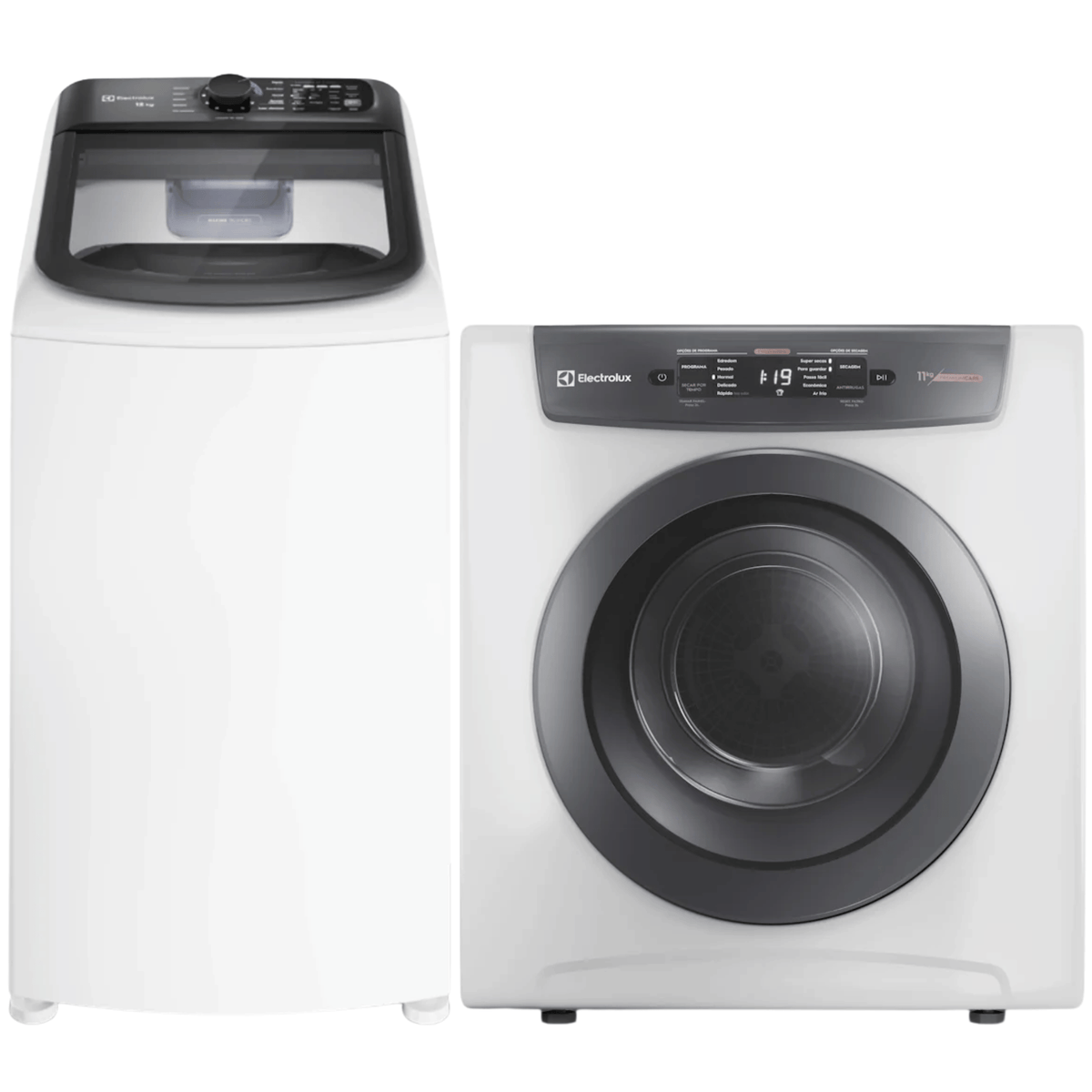 Conjunto Electrolux Lavadora 12kg LET12 + Secadora 11kg SVB11 220V