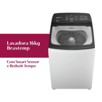 Lavadora de Roupas Brastemp Advanced 16Kg BWF16AB Cesto Inox Ciclo TiraManchas Branco 220V