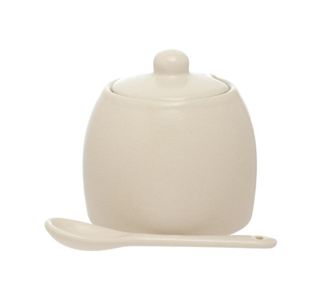Açucareiro de Cerâmica Etilux com Colher 380ml