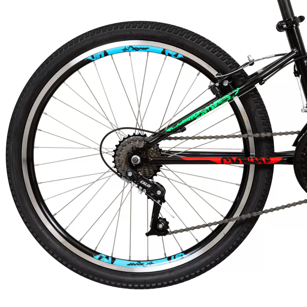 Bicicleta Caloi Aro 24 Max Freio V-Brake 21 Velocidades Preto