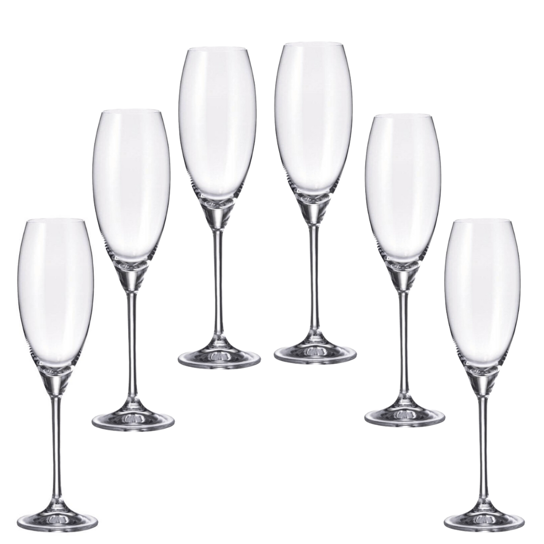 Jogo de 6 Taças para Champagne Dayhome 290ml