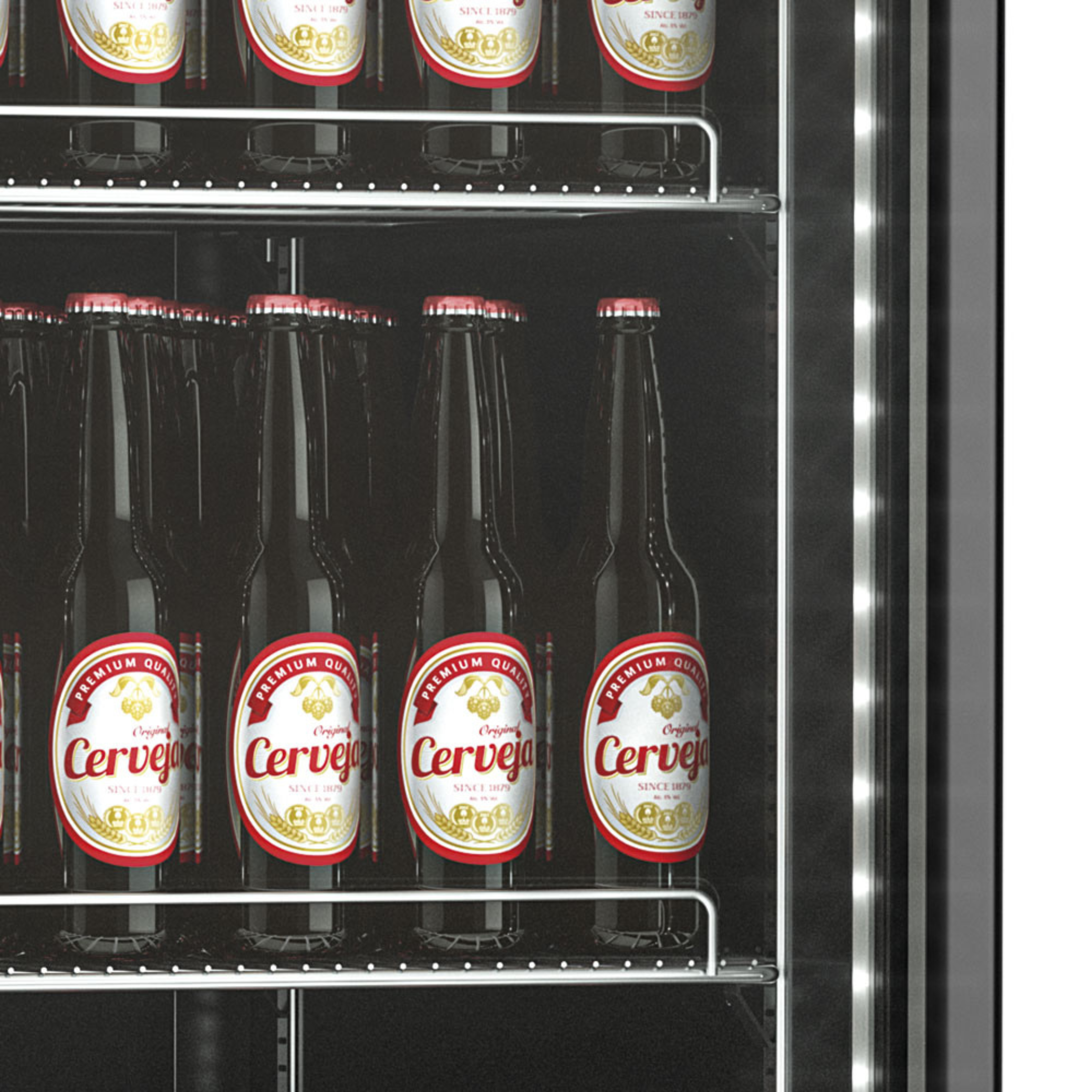 Cervejeira Gelopar 570L Porta de Vidro GCB-57V LC Preto 220V