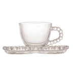 Jogo 4 Xícaras para Café Rojemac Coração Pearl 85ml Cristal