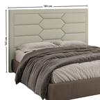 Cabeceira Delta Perfan 160x13cm Linho Bege