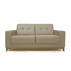 Sofá Living MH4219 180cm Herval 2 assentos Base Madeira Bege