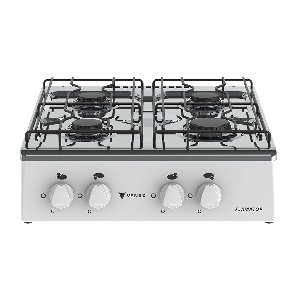 Fogao de Mesa à Gás 4 Bocas Flamatop Venax Branco 220V