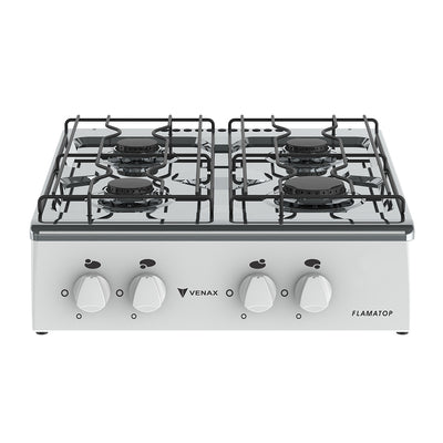 Fogao de Mesa à Gás 4 Bocas Flamatop Venax Branco 220V