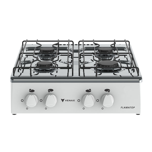 Fogao de Mesa à Gás 4 Bocas Flamatop Venax Branco 220V