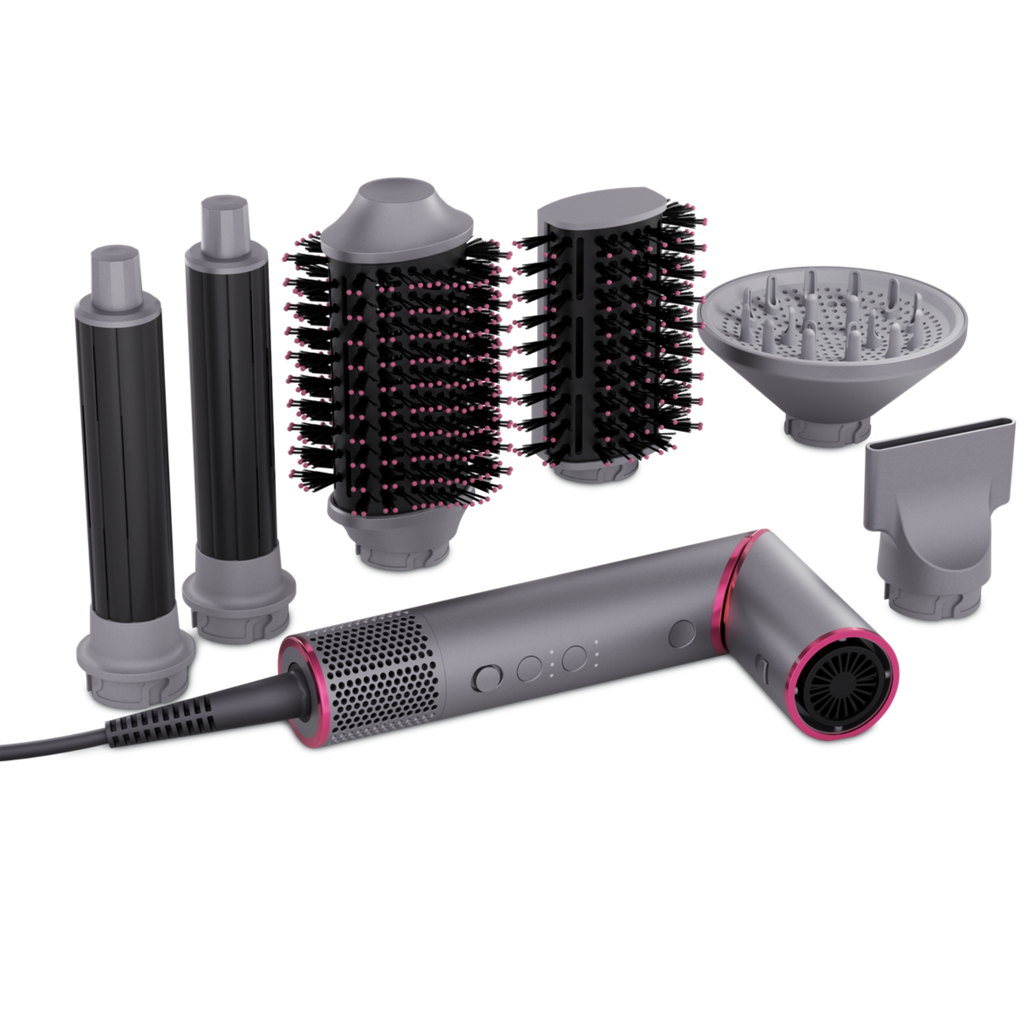 Secador de Cabelo Philco Tecnologia Fast Dry 1450W Cinza e Rosa 220V