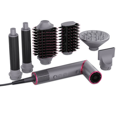 Secador de Cabelo Philco Tecnologia Fast Dry 1450W Cinza e Rosa 220V