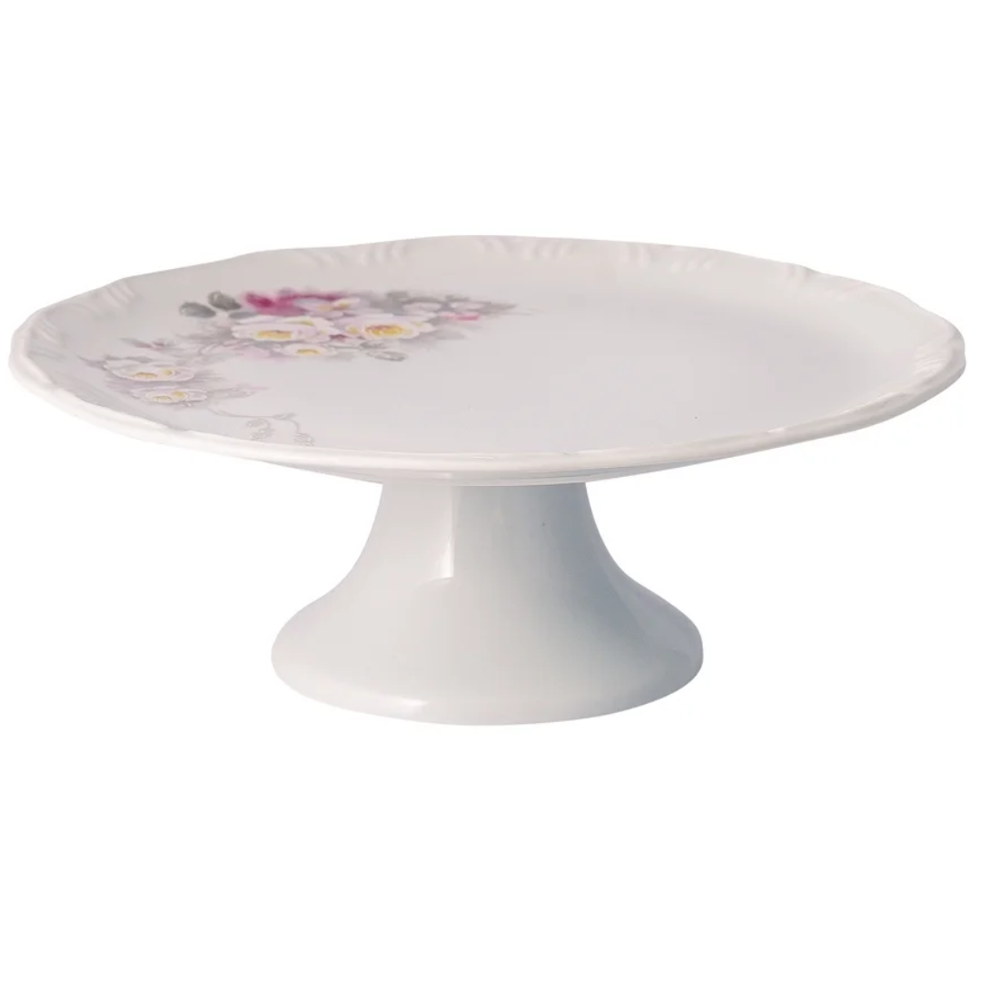 Prato para Bolo Com Base 27cm Pomerode Schmidt Eterna