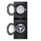 Lavadora e Secadora 17kg LG Torre WashTower AI DD Smart Black Inox 220V