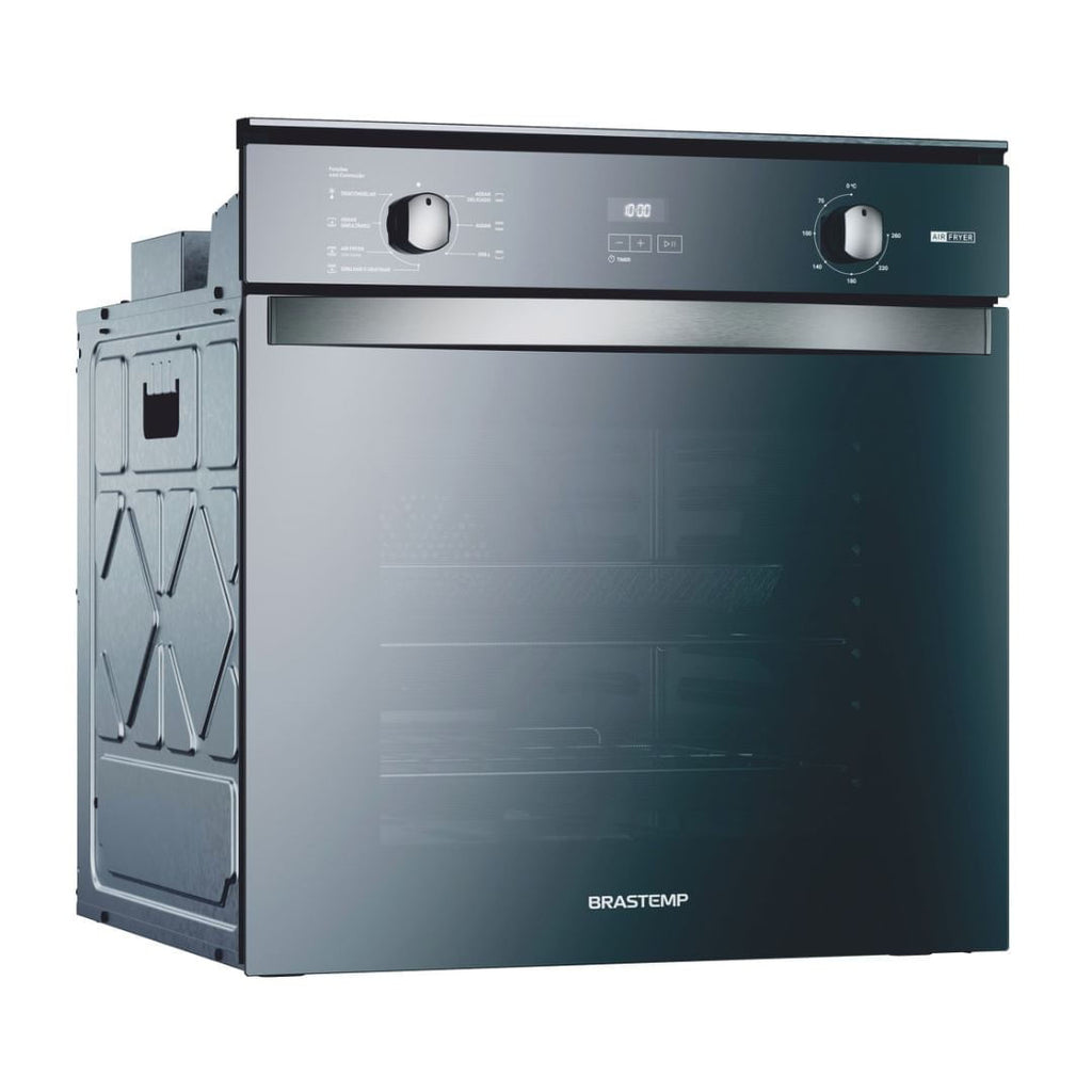 Kit Brastemp Forno Elétrico 84 Litros BOF84AR Inox+Micro-ondas 32L BM146A 220V