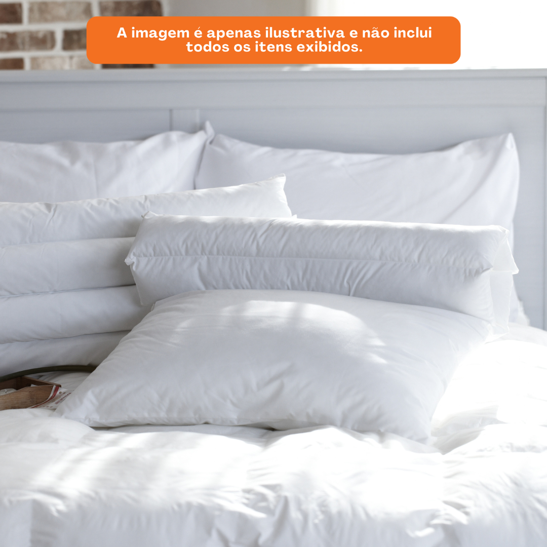 Protetor de Travesseiro Impermeável Naturalle 70x50cm Branco
