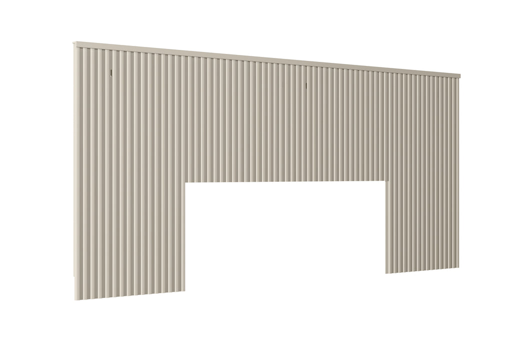 Cabeceira Casal/Queen Laranjeira Linea 241cm com Kit Frame Off White