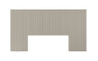 Cabeceira Casal/Queen Laranjeira Linea 241cm com Kit Frame Off White