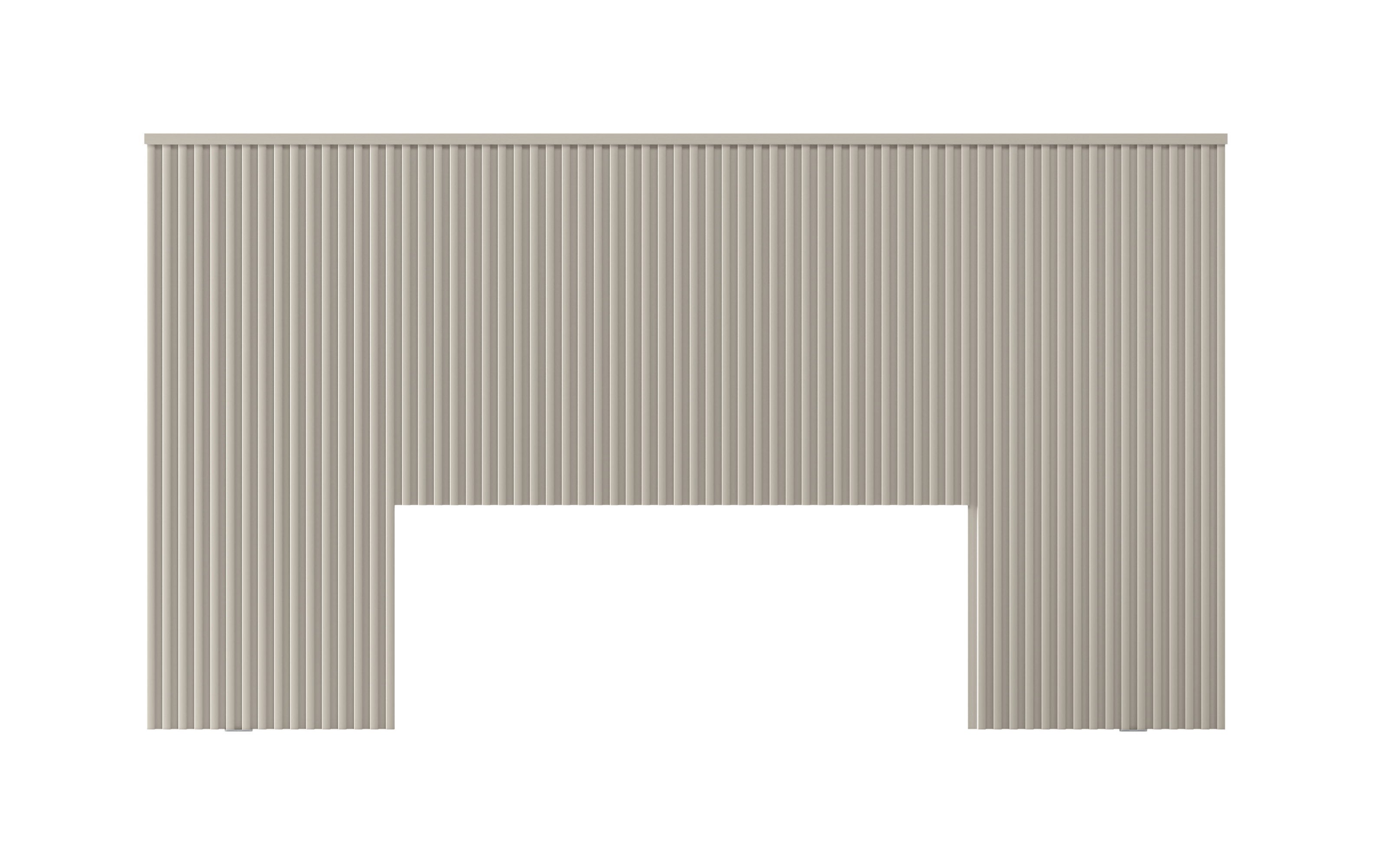 Cabeceira Casal/Queen Laranjeira Linea 241cm com Kit Frame Off White