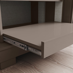Roupeiro Dream Henn 264cm 100% MDF Espelho 2 Portas Avelã e Off White