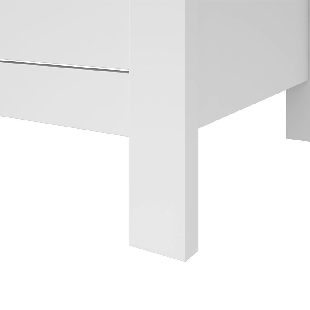 Mesa de Cabeceira Maggiore Lopas 3 Gavetas Branco