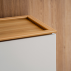 Balcão Buffet Évora Linea 160cm 4 Portas Jequitibá e Off White