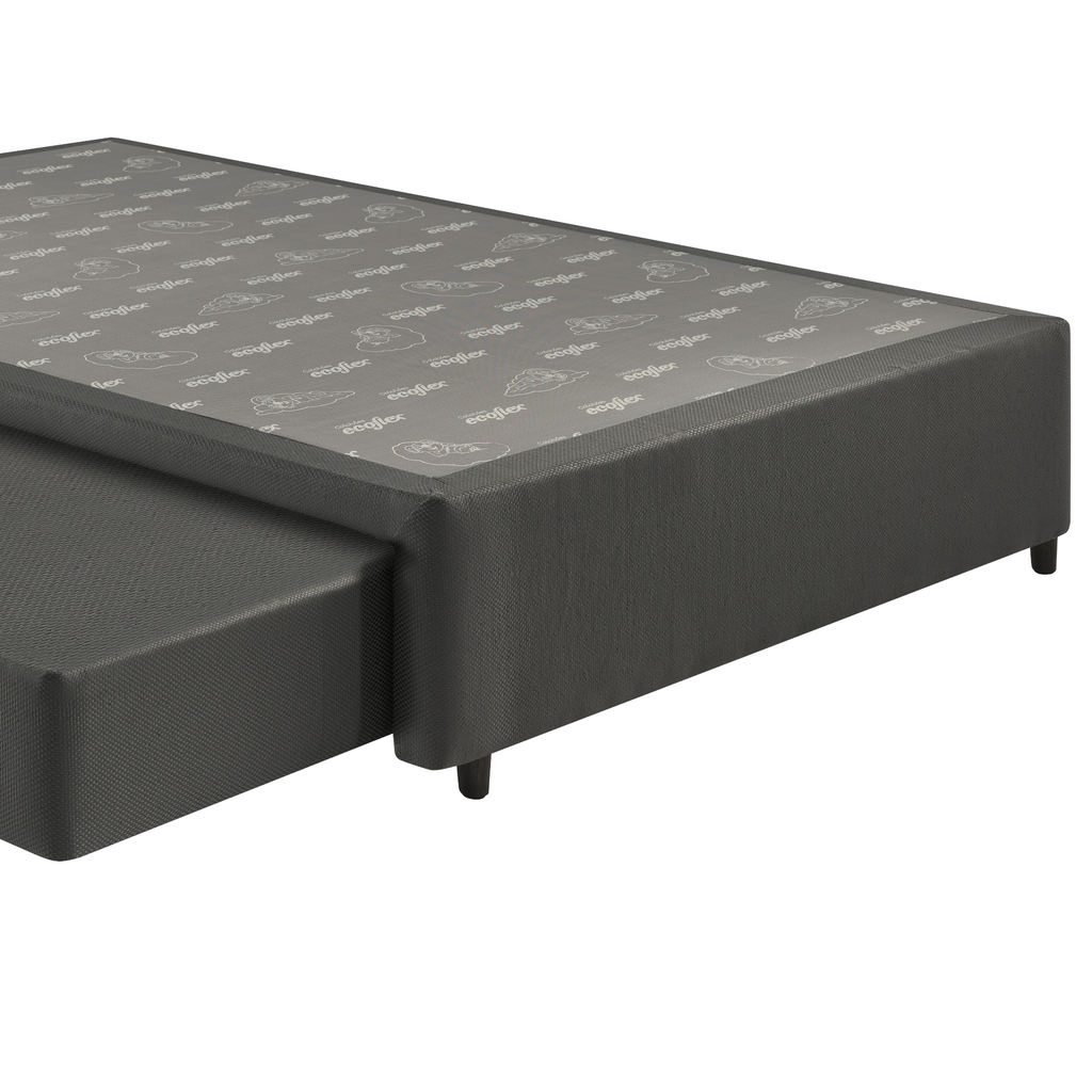 Base Universal com Auxiliar de Mola Solteiro Queen Ecoflex 96x203x30cm Grafite