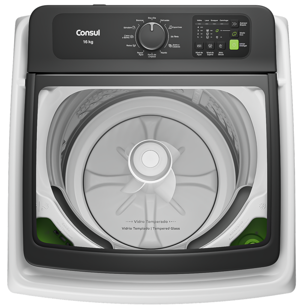 Lavadora de Roupas Consul 16Kg CWN16A Modo Eco Branco 220V