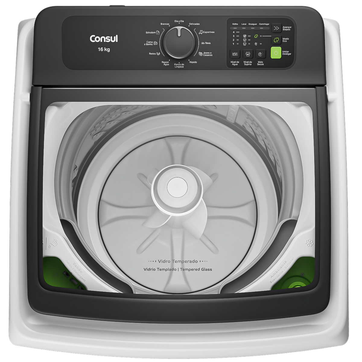 Lavadora de Roupas Consul 16Kg CWN16A Modo Eco Branco 220V