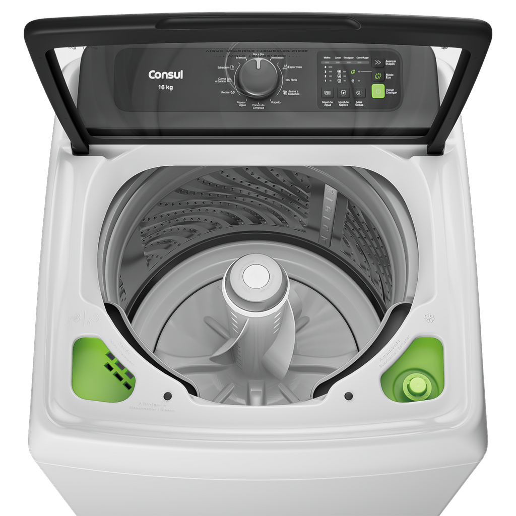 Lavadora de Roupas Consul 16Kg CWN16A Modo Eco Branco 220V