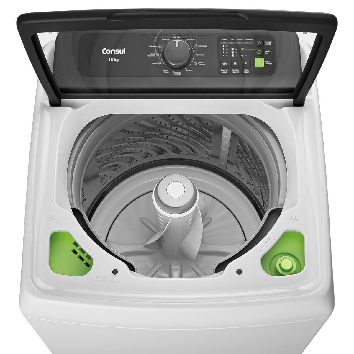 Lavadora de Roupas Consul 16Kg CWN16A Modo Eco Branco 220V