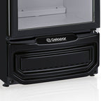 Expositora Vertical de Bebidas Gelopar 228L Porta de Vidro GPTU-230 PR Preto 220V