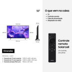 Smart TV LED 50" 4K Samsung U8600F UHD Gaming Hub Bivolt
